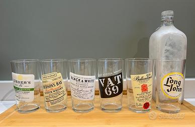 🥃 Lotto bicchieri vintage da bar – Scotch Whisky
