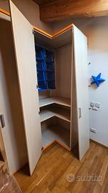 armadio angolare 1mx1m h2,20m