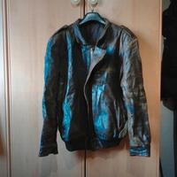 Giubbotto marrone in pelle vintage anni 80