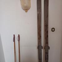 SCI IN LEGNO VINTAGE CON BASTONICINI