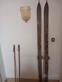 SCI IN LEGNO VINTAGE CON BASTONICINI