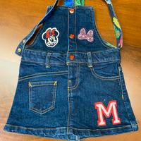 Salopette gonna jeans 12/18 mesi