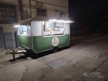 roulotte paninoteca creperia truck food