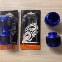 Tamponi paratelaio moto universali blu in ergal