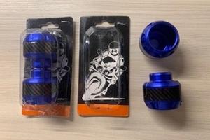 Tamponi paratelaio moto universali blu in ergal