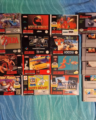 ❤️🕹️ LOTTO GIOCHI CONSOLE SUPER NINTENDO SNES