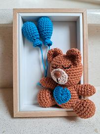 Orsetto in cornice uncinetto 