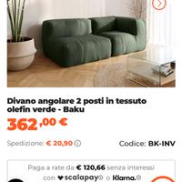 Coppia poltrone modulari stile moderno