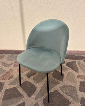 Sedie in Velluto Verde