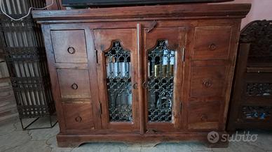 Mobile stile etnico legno massello 