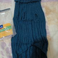 maglioncino dolcevita colore blu per cani 50 cm