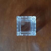 Scatolina in vetro quadrata sdoppiabile
