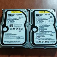 Coppia WD Raptor 74GB+74GB  10000rpm adatto Raid 0