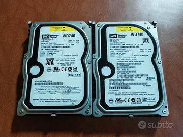 Coppia WD Raptor 74GB+74GB  10000rpm adatto Raid 0