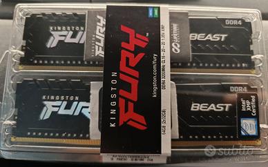 RAM DDR4 KINGSTON FURY BEAST 64 Gb (2 X 32 Gb)