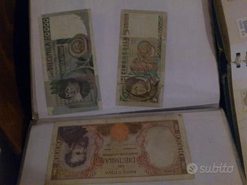 Banconote monete e francobolli