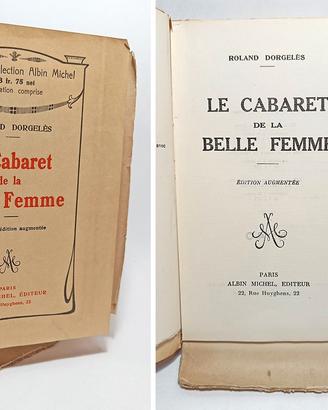 LE CABARET DE LA BELLE FEMME DORGELES ROLAND 1922