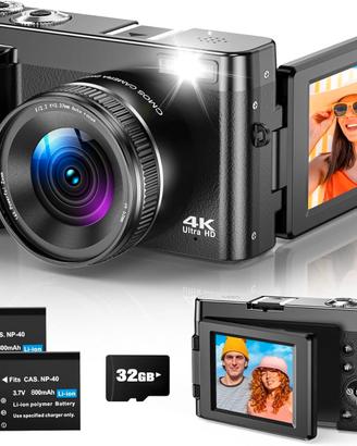 Fotocamera Digitale 4K 48MP Macchina Fotografica