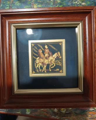 Incisioni d'epoca in oro  con cornice