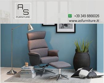 Poltrona Relax Lounge Chair Chaise Longue + pouf