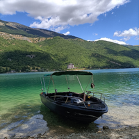 Barca 470 stile Bass-boat motore elettrico 80 lbr