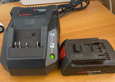 Caricabatterie e Batteria Würth Master 18V 2.0Ah