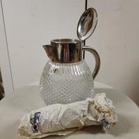 Brocca Mepra in cristallo e acciaio 