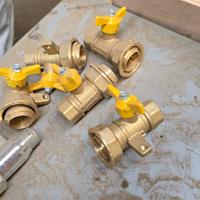 🛠️ Valvola a sfera in ottone 3/4" F x 11/4" F