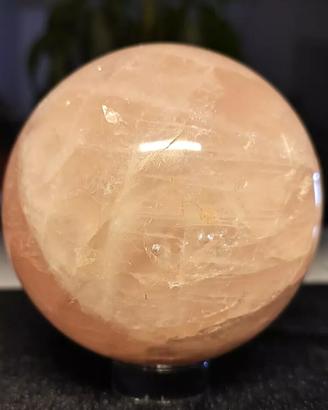 Sfera di Cristallo 1326g Minerale Quarzo Rosa