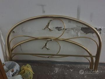 Letto matrimoniale in ottone vintage anni 70/80