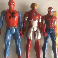 3 Action figures Marvel Spiderman Iron Man