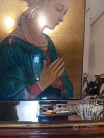 Quadro riprod. una Madonna di Filippo Lippi