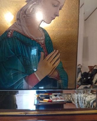 Quadro riprod. una Madonna di Filippo Lippi