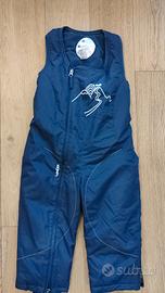Pantaloni salopette Wedze (Decathlon) tg 4 anni
