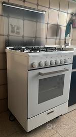 Cucina a gas Glem 4 fuochi con forno elettrico