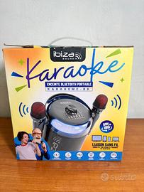 Cassa Karaoke Ibiza Sound  Bluetooth e LED