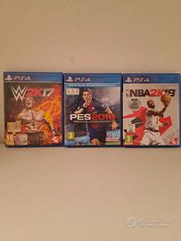 Collezione giochi sportivi PS4