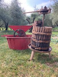 Torchio 40 con pigiatrice e mastello