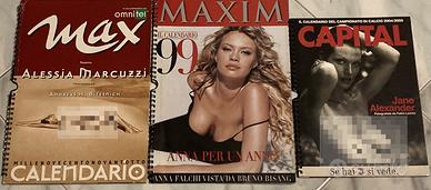 3 calendari Marcuzzi Colombari Jane Alexander