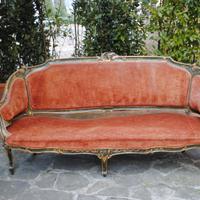 Divano stile Luigi XV