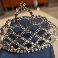 Tiara / Diadema in strass argentati – Elegante e l