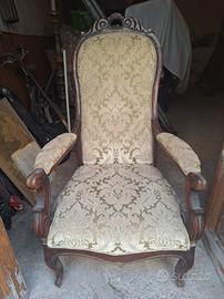 Poltrona in stile Luigi Filippo