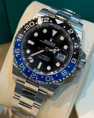 Rolex Gmt Batman Oyster Nuovo 09/2026 126710BLNR