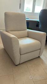 Poltrona Relax Meccanica Beige