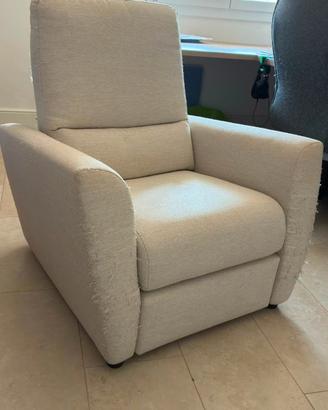 Poltrona Relax Meccanica Beige