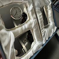 Set scrivania in laminato argento