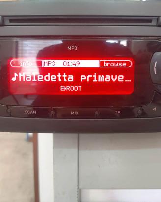 Radio originale per Seat Ibiza modello 6J.