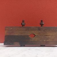pressa legno vintage ferro legno arredo industrial