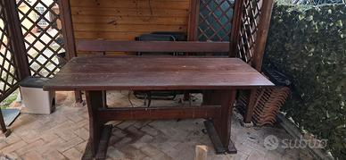 Tavolo con Panche da Giardino