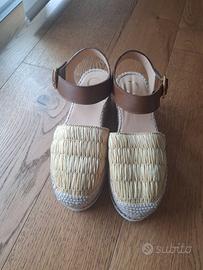 Sandalo in corda e rafia nr. 37